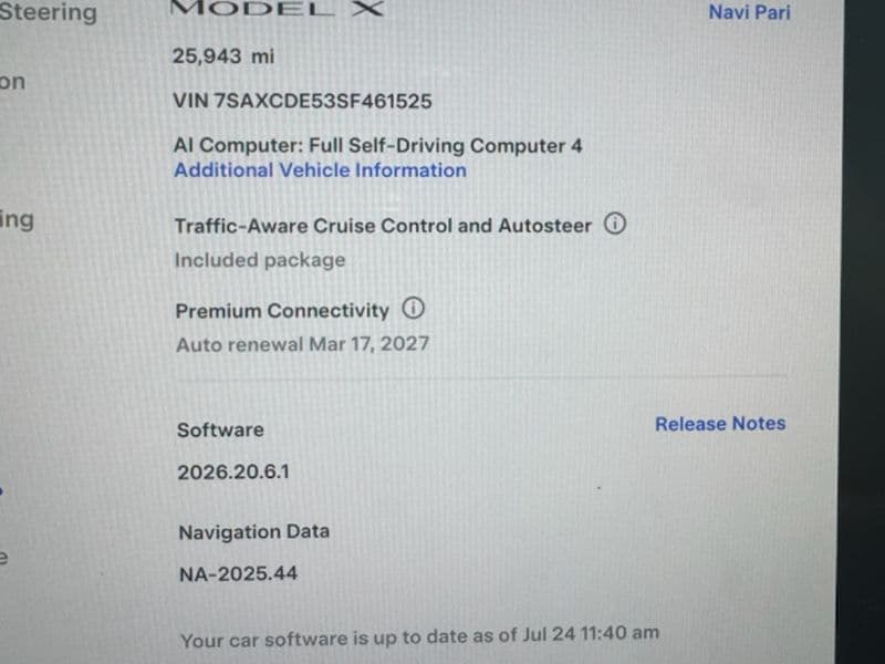2025 Tesla Model X view 8
