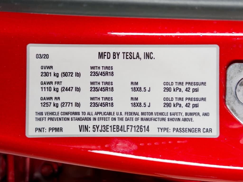 2020 Tesla Model 3 view 27