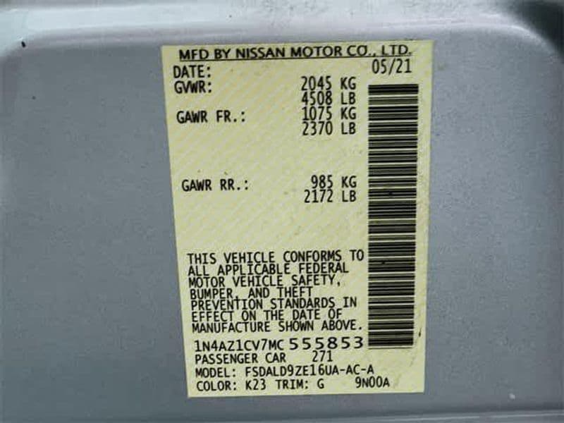 2021 Nissan LEAF view 34