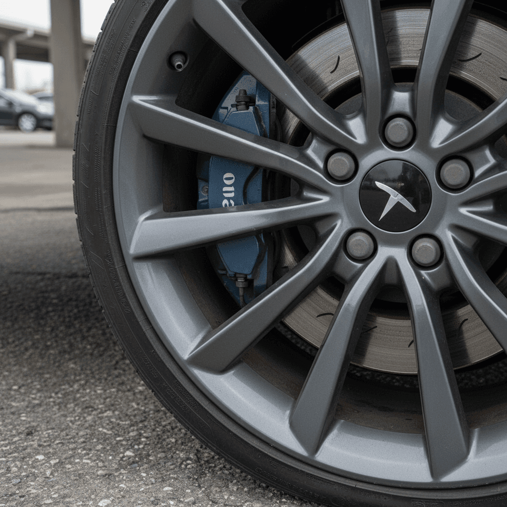 Tesla Model S Plaid interior with yoke steering wheel and central touchscreen