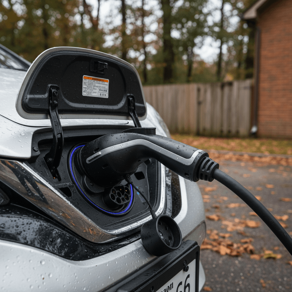Nissan Leaf interior showing dashboard and digital displays