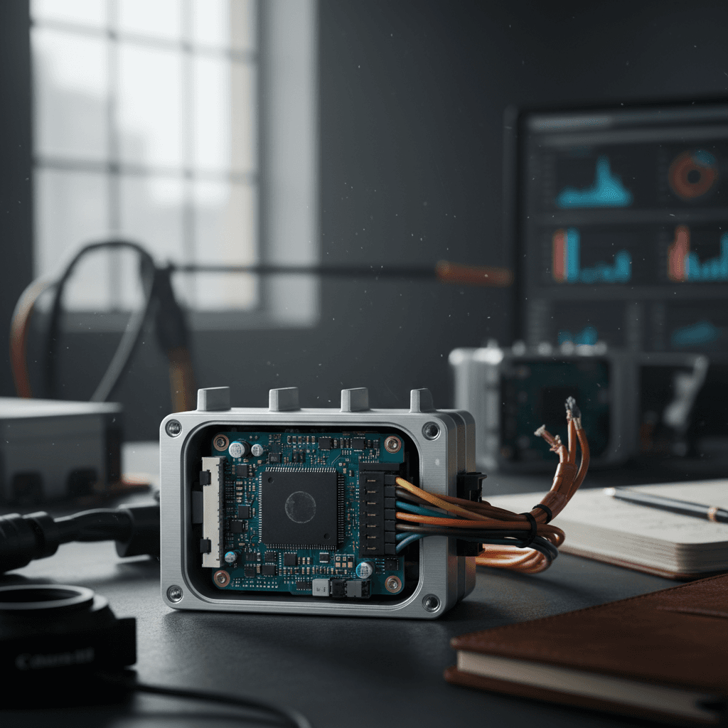 Closeup view of an electric vehicle battery pack with visible modules and cabling