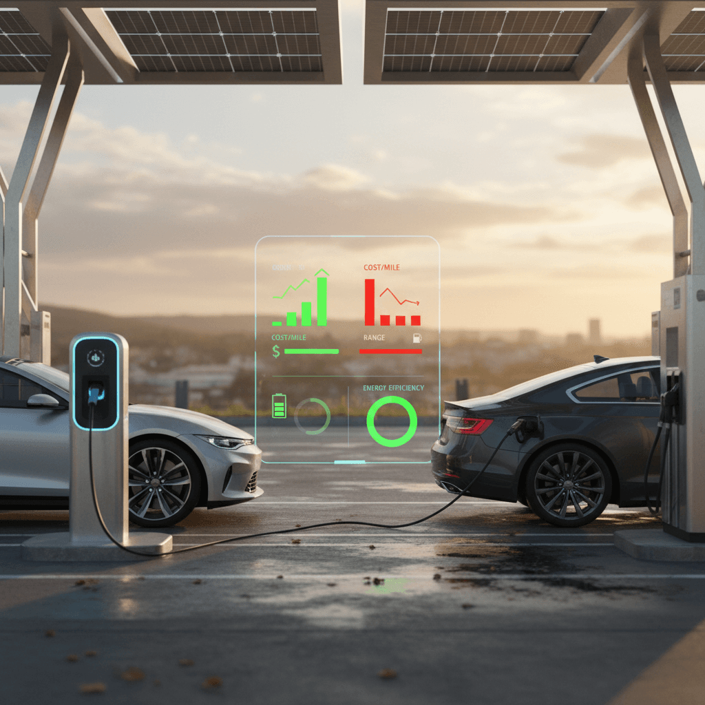 Electric Car Efficiency vs Gasoline: 2025 Cost, Range & Energy Guide