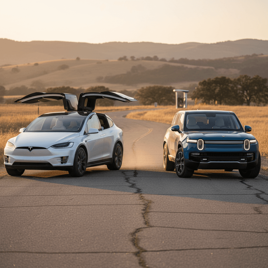 Used Rivian R1S vs New Kia EV9: Which Three-Row EV SUV Is Smarter to Buy?