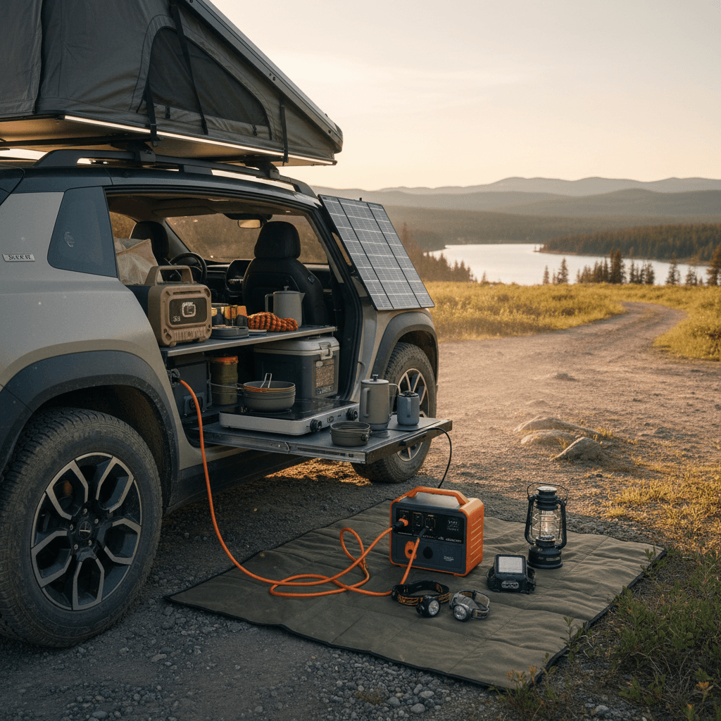 Electric Car Camping Setup: How to Turn Your EV Into a Campsite