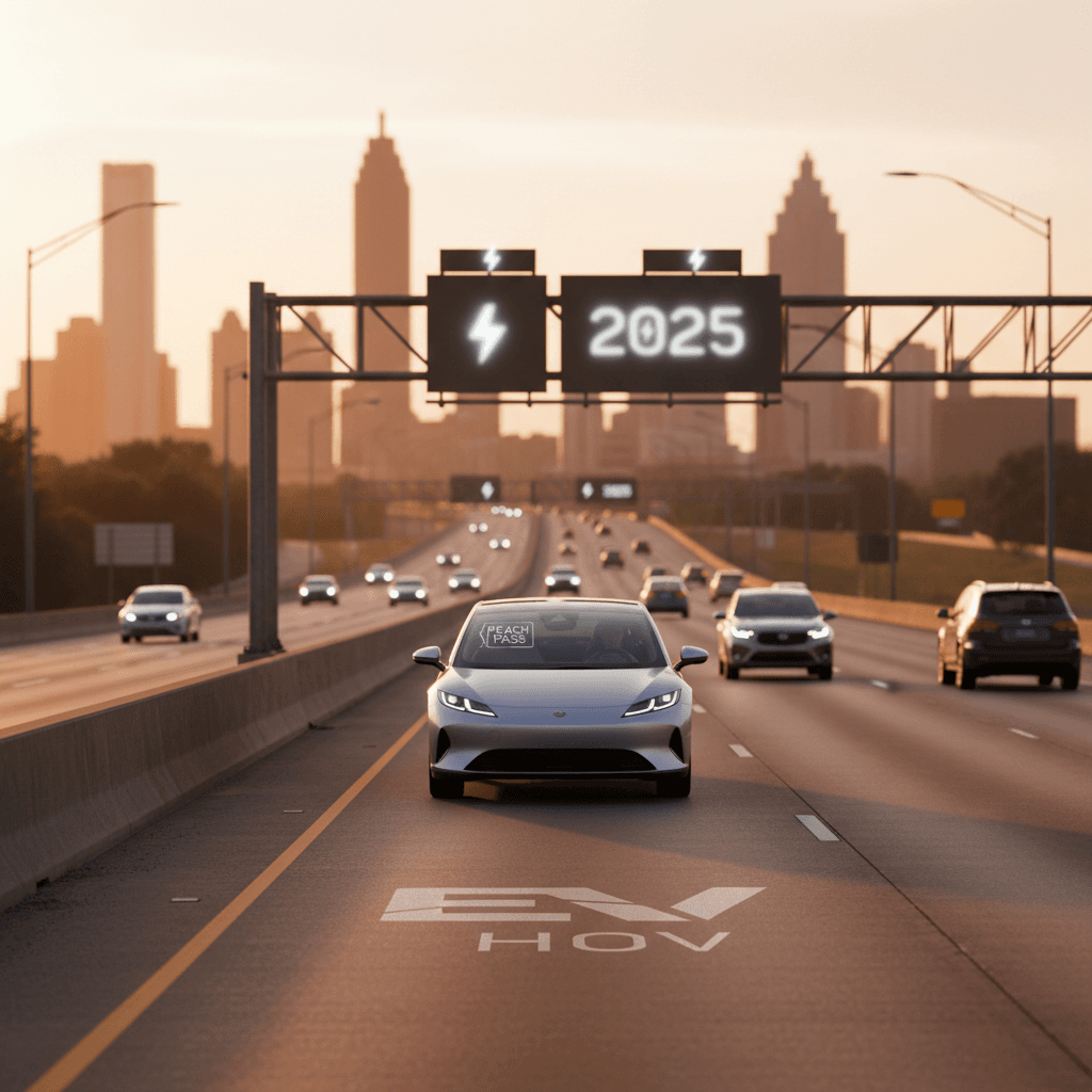 Georgia EV HOV Lane Rules After 2025: What Drivers Need to Know