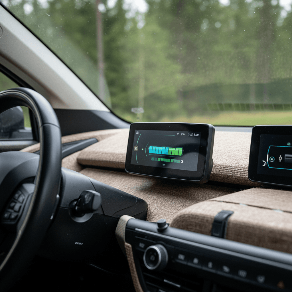 2017 Tesla Model S interior focused on 17-inch center touchscreen showing navigation and charging status