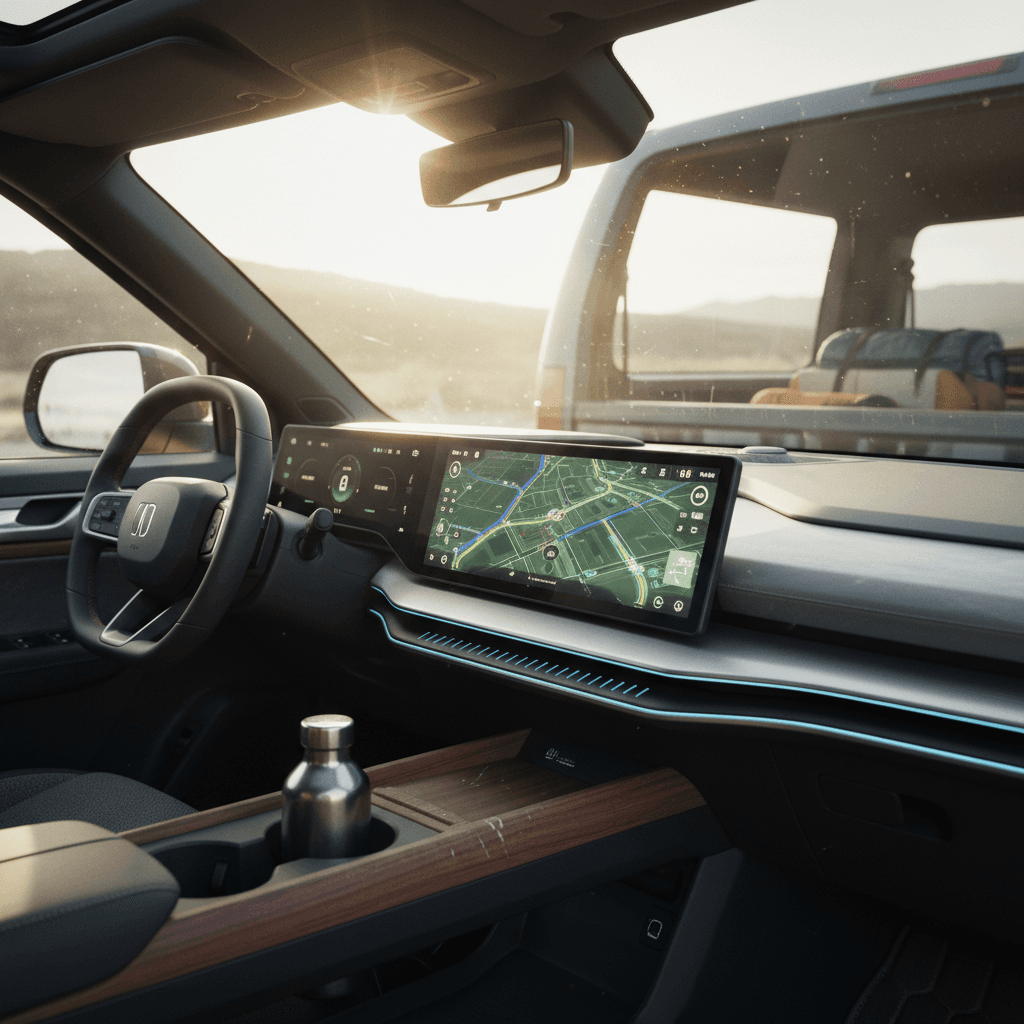 Prototype electric pickup truck in a studio, reflecting new automotive startup design
