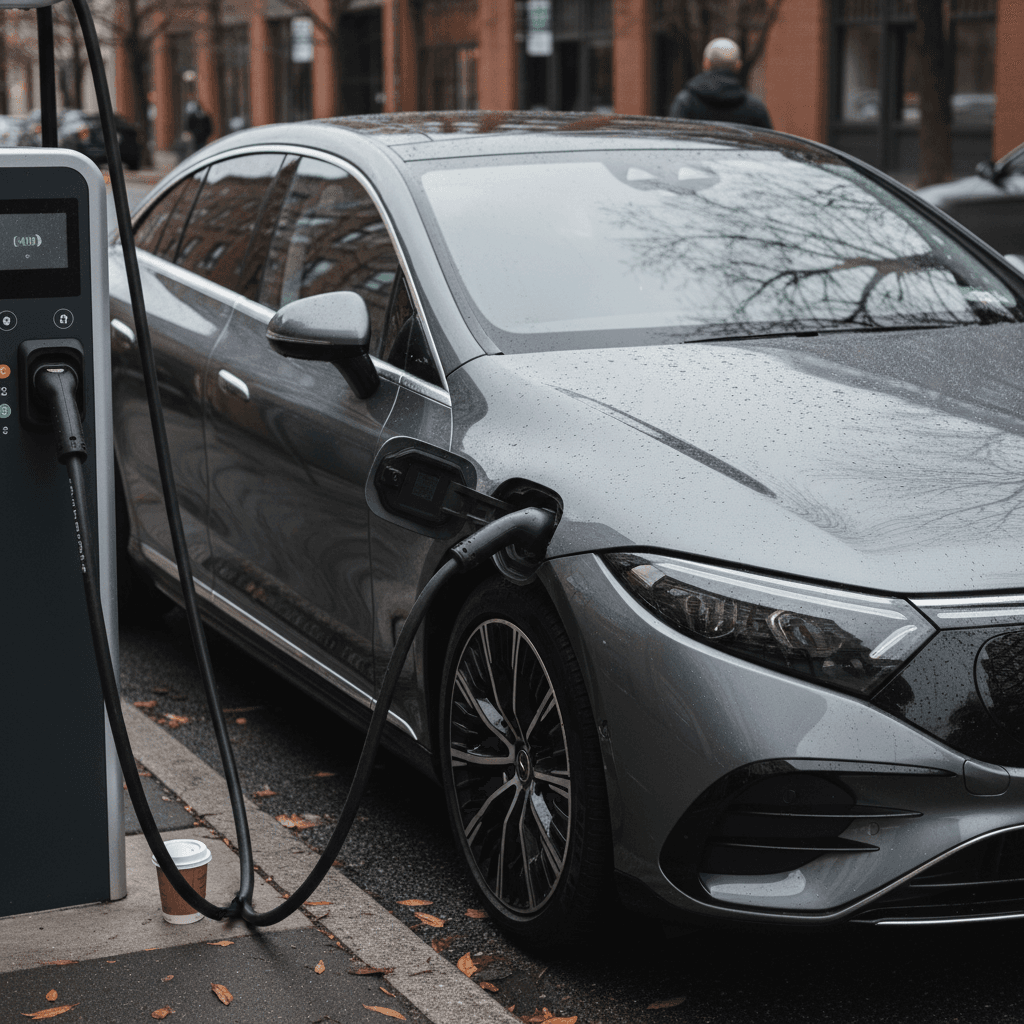 Side-by-side interiors of a Lucid Air and Tesla Model S showing their different screen layouts and design philosophies
