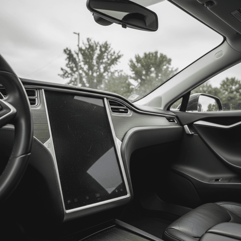 Used Tesla Model S parked at a charging station, appealing luxury EV bargain