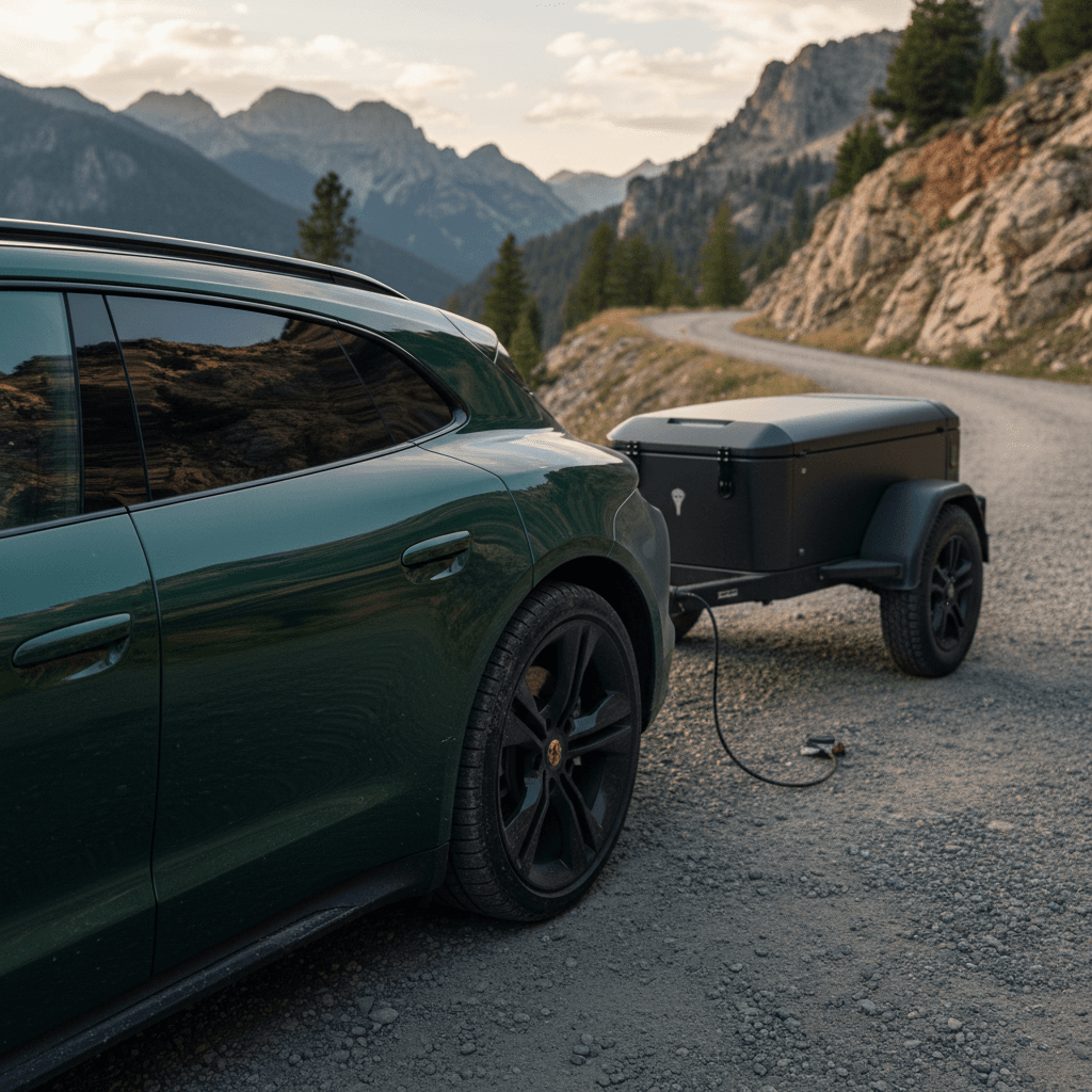 Lucid Air and Porsche Taycan charging side by side at DC fast chargers