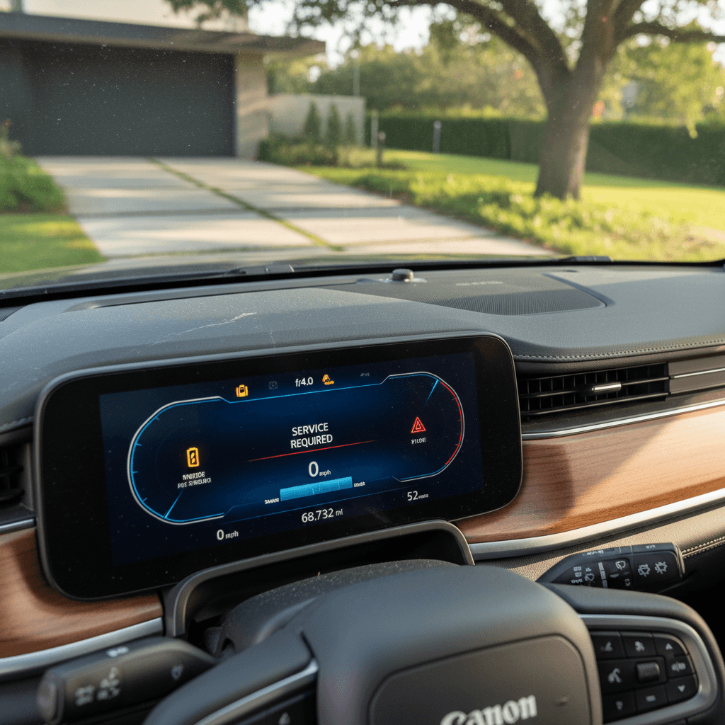 Rivian R1S plugged in at a public fast charger, highlighting battery and charging reliability
