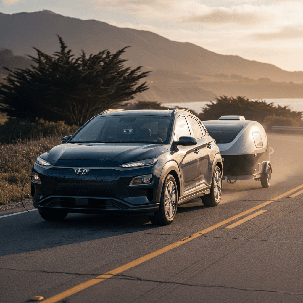 Hyundai Kona Electric Towing Capacity and Range Loss Explained