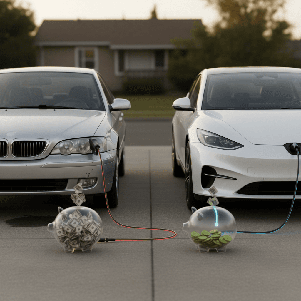 25 MPG Sedan vs Electric Car: Annual Fuel Cost Breakdown