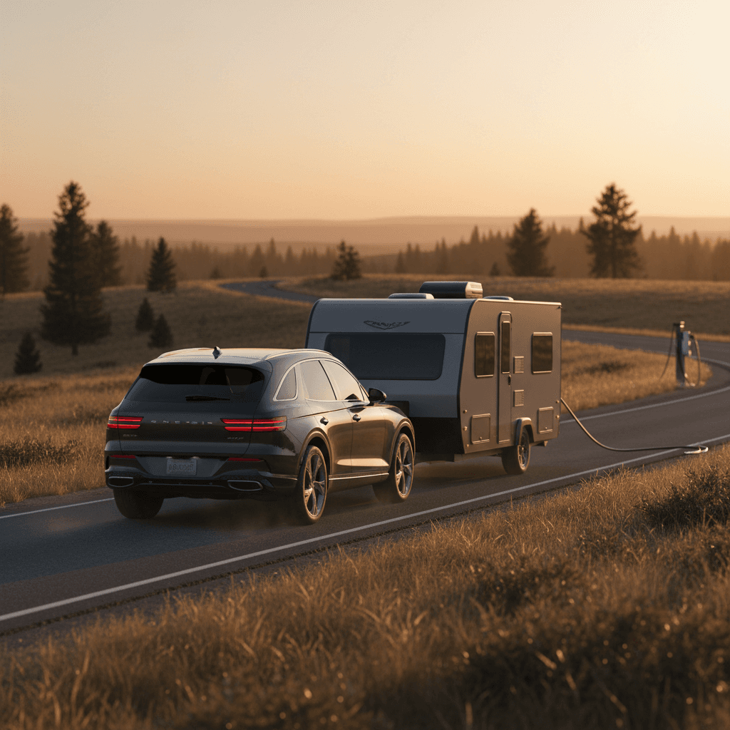Genesis Electrified GV70 Towing Capacity and Range Loss Guide