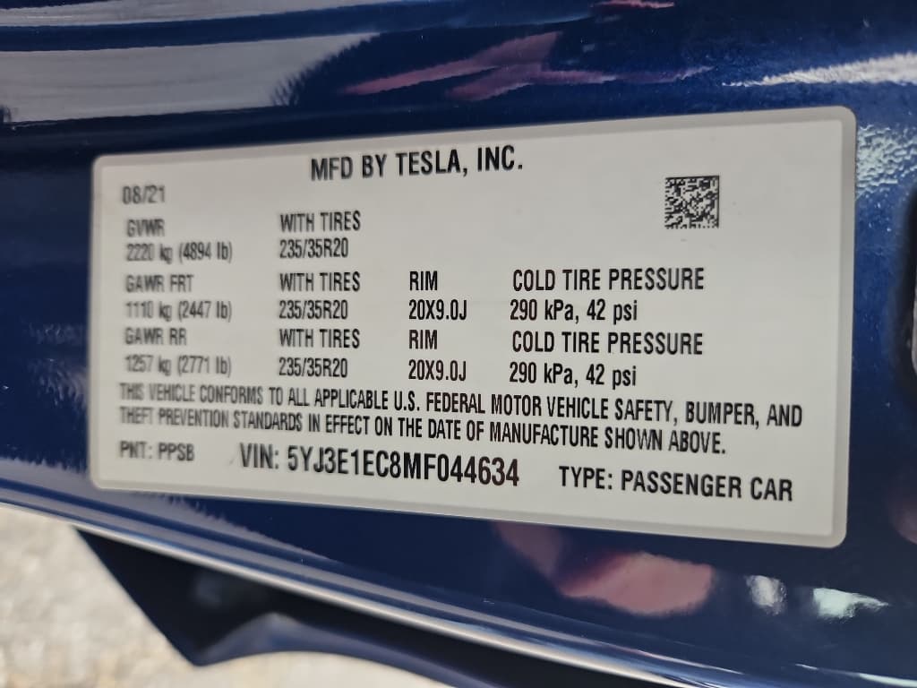2021 Tesla Model 3 view 23