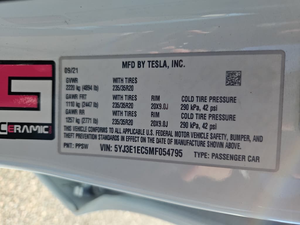 2021 Tesla Model 3 view 24