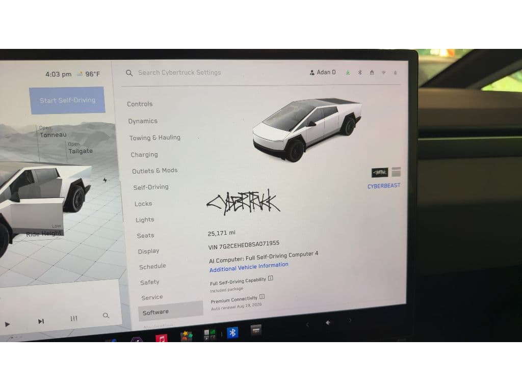2025 Tesla Cybertruck view 2