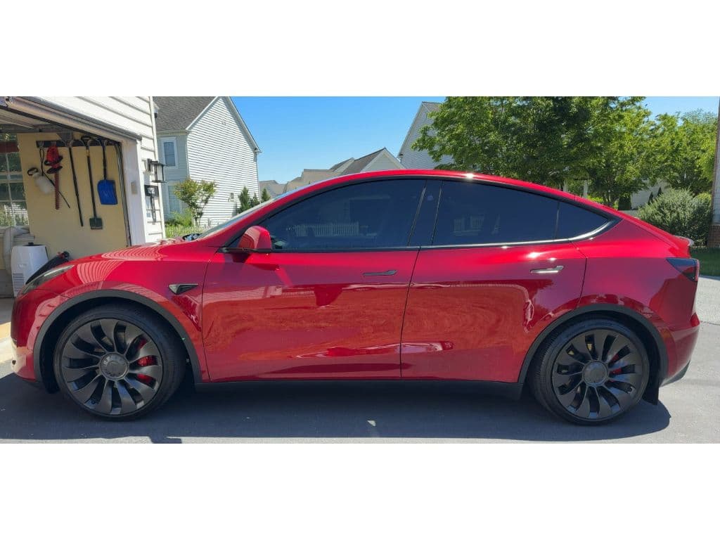 2025 Tesla Model Y view 2