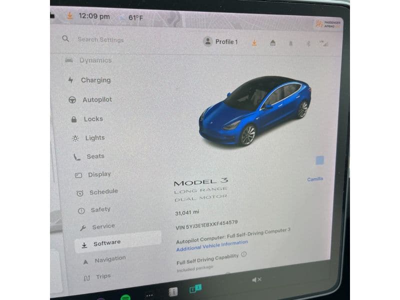 2019 Tesla Model 3 view 6