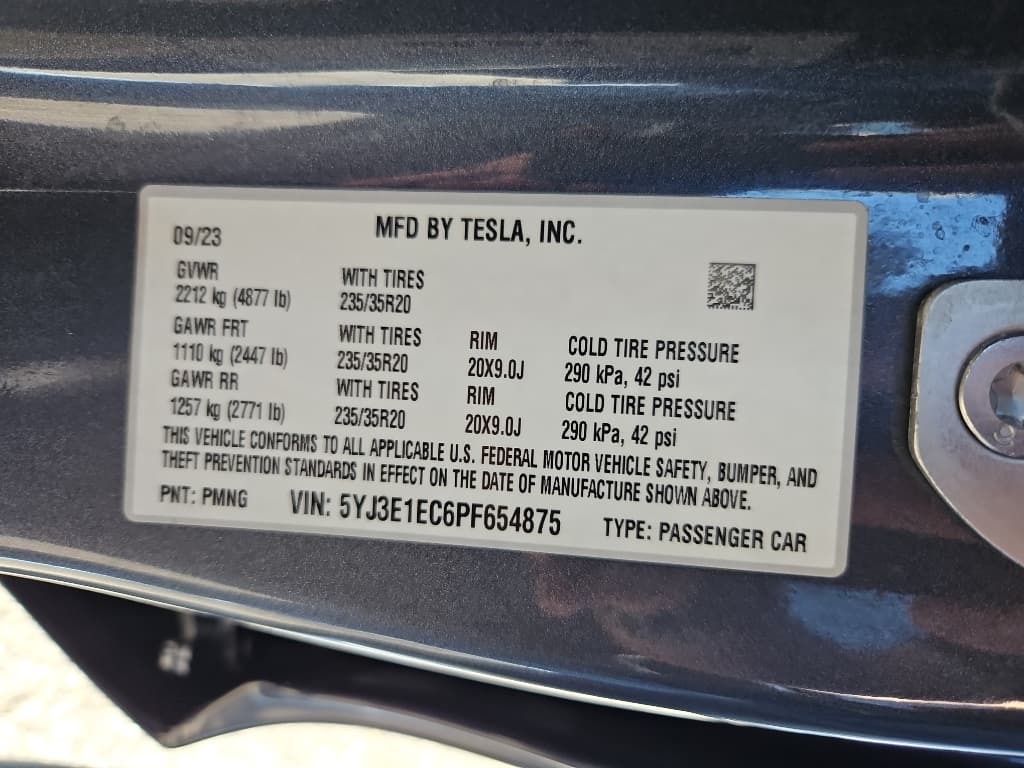 2023 Tesla Model 3 view 24