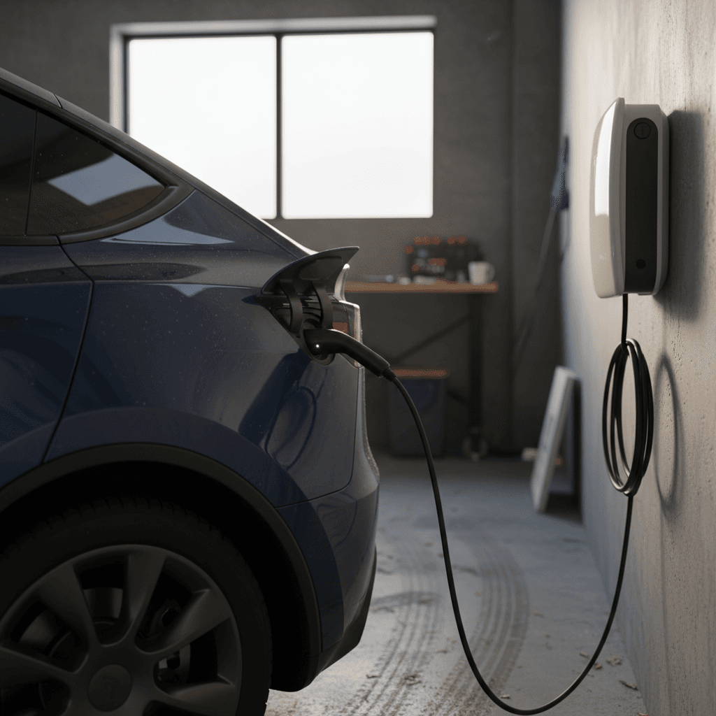 Tesla Model S cluster showing high odometer and remaining battery range after 100,000 miles