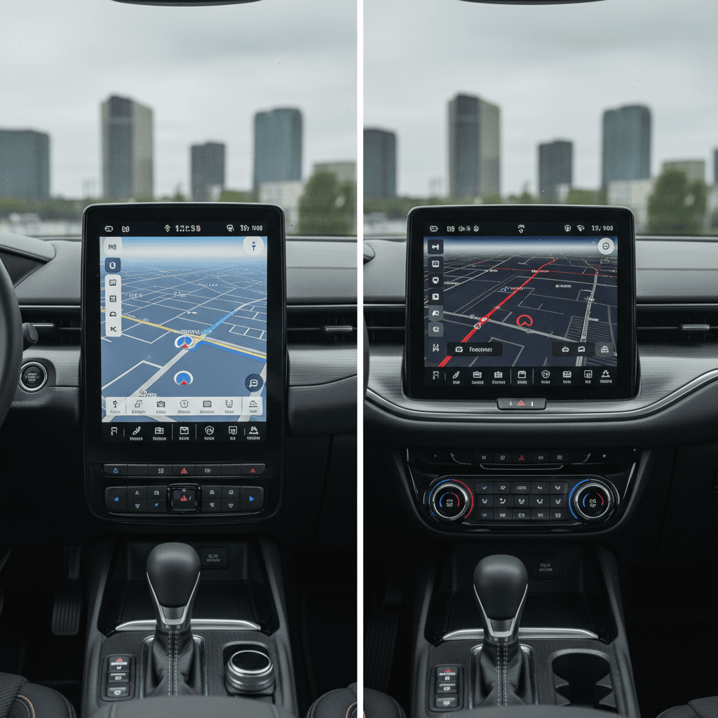 Chevy Blazer EV and Chevy Equinox EV parked side by side showing their different sizes and styling