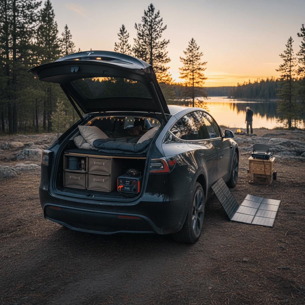 Tesla Model Y Camping Setup Guide: Sleep, Store, and Power Like a Pro