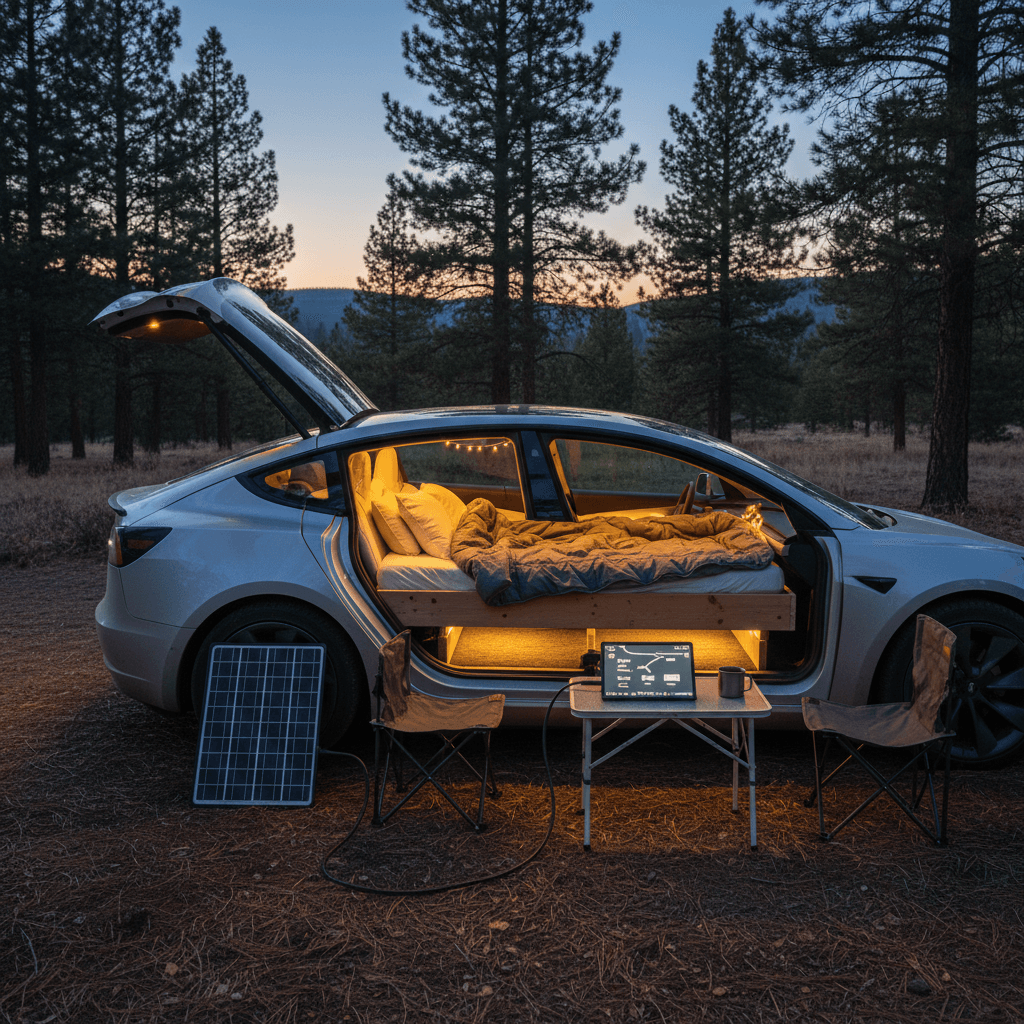 Tesla Model 3 Camping Setup Guide: Comfort, Safety & Battery Tips